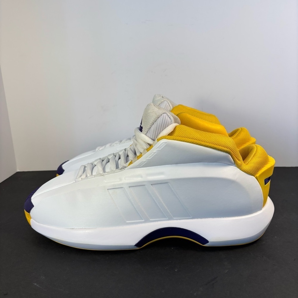 Adidas Crazy 1 Lakers Home Kobe Bryant Men’s 13 White Yellow Purple Basketball - Picture 4 of 10